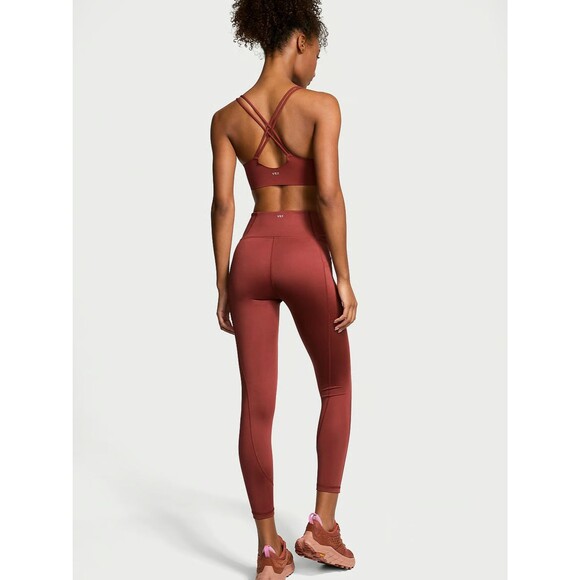 VSX Essential High-Rise Pocket Legging 25” MED Russet Pink Victoria's Secret NWT - Picture 2 of 10